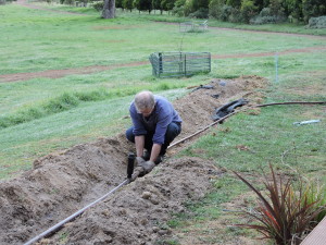 Inserting the sprinklers