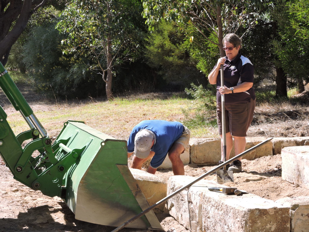 building the new garden bed